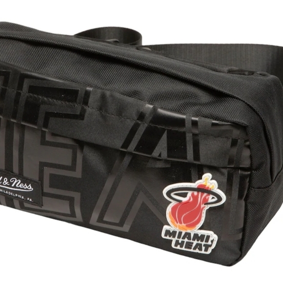 Mitchell & Ness Black Miami Heat Women's Bag - Picture 1 of 6